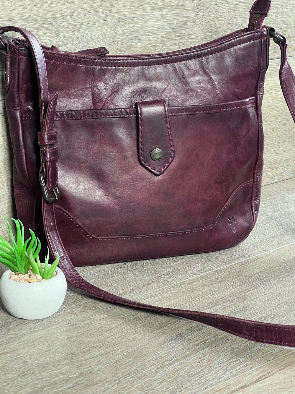Authentic Frye Leather Crossbody Adjustable Strap